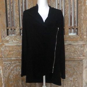 COPY - JOSEPH RIBKOFF Assymetrical Black TOP 10 EUC